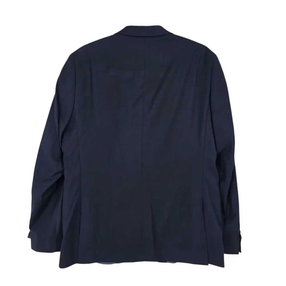 NWT Soul Of London Navy Essential Slim Fit Single Breasted Blazer Jacket Size 42